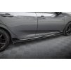 Maxton Design difuzory pod boční prahy pro Honda Civic Mk10 Sport, černý lesklý plast ABS