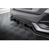 Maxton Design středový spoiler pod zadní nárazník s žebrováním pro Honda Civic Mk10 Sport, černý lesklý plast ABS