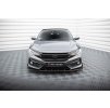 Maxton Design spoiler pod přední nárazník s křidélky pro Honda Civic Mk10 Sport, černý lesklý plast ABS