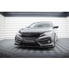 Maxton Design spoiler pod přední nárazník pro Honda Civic Mk10 Sport, černý lesklý plast ABS