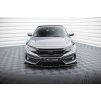 Maxton Design spoiler pod přední nárazník pro Honda Civic Mk10 Sport, černý lesklý plast ABS