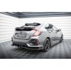 Maxton Design spodní prodloužení spoileru pro Honda Civic Mk10 Sport, černý lesklý plast ABS