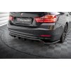 Maxton Design středový spoiler pod zadní nárazník s žebrováním pro BMW řada 4 F36, černý lesklý plast ABS