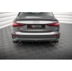 Maxton Design vložka zadního nárazníku pro Audi S3 8Y Sedan, černý lesklý plast ABS