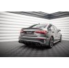 Maxton Design vložka zadního nárazníku pro Audi S3 8Y Sedan, černý lesklý plast ABS