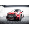 Maxton Design spoiler pod přední nárazník ver.2 pro Mini Cooper F56 JCW Facelift, černý lesklý plast ABS
