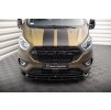 Maxton Design spoiler pod přední nárazník pro Ford Tourneo Custom Mk1 Facelift, černý lesklý plast ABS