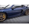 Maxton Design difuzory pod boční prahy pro Porsche Cayman GT4 RS 982c, černý lesklý plast ABS