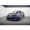 Maxton Design spoiler pod přední nárazník pro Porsche Cayman GT4 RS 982c, černý lesklý plast ABS