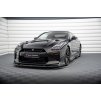 Maxton Design spoiler pod přední nárazník ver.1 pro Nissan GT-R R35 Facelift, černý lesklý plast ABS