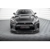 Maxton Design spoiler pod přední nárazník ver.1 pro Nissan GT-R R35 Facelift, černý lesklý plast ABS