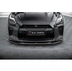 Maxton Design spoiler pod přední nárazník ver.1 pro Nissan GT-R R35 Facelift, černý lesklý plast ABS