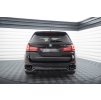 Maxton Design středový spoiler pod zadní nárazník s žebrováním pro BMW X5 F15, černý lesklý plast ABS, M-Pack