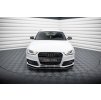 Maxton Design spoiler pod přední nárazník ver.2 pro Audi A4 B8 Competition Facelift, černý lesklý plast ABS, Avant