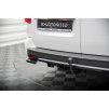 Maxton Design středový spoiler pod zadní nárazník s žebrováním pro Citroen Jumpy Mk3, černý lesklý plast ABS
