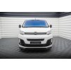 Maxton Design spoiler pod přední nárazník pro Citroen Jumpy Mk3, černý lesklý plast ABS
