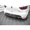 Maxton Design středový spoiler pod zadní nárazník s žebrováním pro Renault Clio RS Mk4, černý lesklý plast ABS