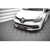 Maxton Design spoiler pod přední nárazník ver.2 pro Renault Clio RS Mk4, černý lesklý plast ABS