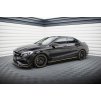 Maxton Design difuzory pod boční prahy pro Mercedes CLA C 117 Facelift 45 Aero, černý lesklý plast ABS