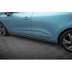 Maxton Design difuzory pod boční prahy pro Renault Clio Mk5 R.S. Line, černý lesklý plast ABS