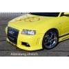 Rieger kompletní přední nárazník R-Frame pro Audi A3 8L 3-dvéř., 5-dvéř., plast ABS bez povrchové úpravy, pro orig. masku Audi A6, s žebrováním, s držáky pro originální mlhová světla
