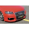 Rieger kompletní přední nárazník R-Frame pro Audi A3 8P 3-dvéř., 5-dvéř., Sportback, plast ABS bez povrchové úpravy, s držáky pro originální mlhová světla, s žebrováním