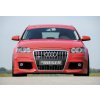 Rieger kompletní přední nárazník R-Frame pro Audi A3 8P 3-dvéř., 5-dvéř., Sportback, plast ABS bez povrchové úpravy, s držáky pro originální mlhová světla, s žebrováním