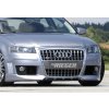 Rieger kompletní přední nárazník R-Frame pro Audi A3 8P 3-dvéř. před faceliftem, plast ABS bez povrchové úpravy, s držáky a kryty originálních mlhových světel, s žebrováním, pro vozy s ostřikovači světlometů