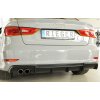 Rieger vložka zadního nárazníku pro Audi A3 8V 3-dvéř. (convertible 8V7), 5-dvéř. (sedan 8VS) před faceliftem, plast ABS bez povrchové úpravy, pro dvojitou koncovku vlevo