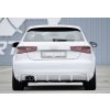 Rieger vložka zadního nárazníku pro Audi A3 8V 3-dvéř. (hatchback 8V1), 5-dvéř. (sportback 8VA) před faceliftem, plast ABS bez povrchové úpravy, mimo S-Line, pro dvojitou koncovku vlevo