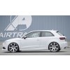 Rieger vložka zadního nárazníku pro Audi A3 8V 3-dvéř. (hatchback 8V1), 5-dvéř. (sportback 8VA) před faceliftem, plast ABS bez povrchové úpravy, mimo S-Line, pro dvojitou koncovku vlevo