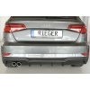 Rieger vložka zadního nárazníku pro Audi A3 8V 3-dvéř. (hatchback 8V1), 5-dvéř. (sportback 8VA) po faceliftu, plast ABS bez povrchové úpravy, pro dvojitou koncovku vlevo
