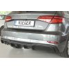 Rieger vložka zadního nárazníku pro Audi A3 8V 3-dvéř. (hatchback 8V1), 5-dvéř. (sportback 8VA) po faceliftu, plast ABS bez povrchové úpravy, pro dvojitou koncovku vlevo
