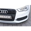 Rieger lipa pod přední nárazník pro Audi A3 8V 3-dvéř. (hatchback 8V1), 5-dvéř. (sportback 8VA) před faceliftem, 07/12-08/16, plast ABS lakovaný do černé lesklé barvy