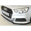 Rieger lipa pod přední nárazník pro Audi A3 8V 3-dvéř. (hatchback 8V1), 5-dvéř. (sportback 8VA) po faceliftu, 09/16-, plast ABS lakovaný do černé lesklé barvy
