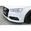 Rieger lipa pod přední nárazník pro Audi A3 S3 8V 3-dvéř. (convertible 8V7), 5-dvéř. (sedan 8VS) před faceliftem, 05/13-08/16, plast ABS lakovaný do černé lesklé barvy