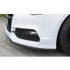 Rieger lipa pod přední nárazník pro Audi A3 S3 8V 3-dvéř. (convertible 8V7), 5-dvéř. (sedan 8VS) před faceliftem, 05/13-08/16, plast ABS lakovaný do černé lesklé barvy