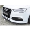 Rieger lipa pod přední nárazník pro Audi A3 S3 8V 3-dvéř. (convertible 8V7), 5-dvéř. (sedan 8VS) před faceliftem, 05/13-08/16, plast ABS lakovaný do černé lesklé barvy