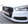 Rieger lipa pod přední nárazník pro Audi A3 S3 8V 3-dvéř. (hatchback 8V1), 5-dvéř. (sportback 8VA) před faceliftem, 05/13-08/16, plast ABS lakovaný do černé lesklé barvy