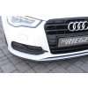 Rieger lipa pod přední nárazník pro Audi A3 S3 8V 3-dvéř. (hatchback 8V1), 5-dvéř. (sportback 8VA) před faceliftem, 05/13-08/16, plast ABS lakovaný do černé lesklé barvy