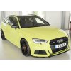 Rieger lipa pod přední nárazník pro Audi A3 S3 8V 3-dvéř. (hatchback 8V1), 5-dvéř. (sportback 8VA) po faceliftu, 09/16-, plast ABS lakovaný do černé lesklé barvy