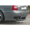 Rieger zadní nárazník pro Audi A4 B5 avant, plast ABS bez povrchové úpravy, bez žebrování, pro vozy s parkovacím asistentem (PDC)