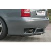 Rieger zadní nárazník pro Audi A4 B5 sedan, plast ABS bez povrchové úpravy, bez žebrování