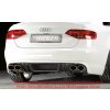 Rieger spoiler pod zadní nárazník pro Audi A4 B8, B81 avant, sedan před faceliftem r.v. 11/07-12/11, plast ABS bez povrchové úpravy, mimo S-Line, pro orig. koncovky na obou stranách