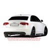 Rieger spoiler pod zadní nárazník pro Audi A4 B8, B81 avant, sedan před faceliftem r.v. 11/07-12/11, plast ABS bez povrchové úpravy, mimo S-Line, pro orig. dvojitou koncovku vlevo