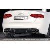 Rieger spoiler pod zadní nárazník pro Audi A4 B8, B81 avant, sedan před faceliftem r.v. 11/07-12/11, plast ABS bez povrchové úpravy, S-Line, pro dvojité koncovky na obou stranách 4x115x85 mm