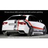 Rieger vložka zadního nárazníku pro Audi A4 B8, B81 avant, sedan po faceliftu, plast ABS lakovaný do černé lesklé barvy