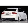 Rieger spoiler pod zadní nárazník pro Audi A4 B8, B81 avant, sedan před faceliftem r.v. 11/07-12/11, plast ABS s povrchovou úpravou Carbon-Look, S-Line, pro koncovku vlevo