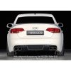 Rieger spoiler pod zadní nárazník pro Audi A4 B8, B81 avant, sedan před faceliftem r.v. 11/07-12/11, plast ABS s povrchovou úpravou Carbon-Look, S-Line, pro koncovku vlevo