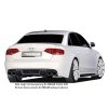 Rieger spoiler pod zadní nárazník pro Audi A4 B8, B81 avant, sedan před faceliftem r.v. 11/07-12/11, plast ABS s povrchovou úpravou Carbon-Look, S-Line, pro koncovku vlevo